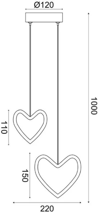 Висящо осветление LED Innamorato-Leuko