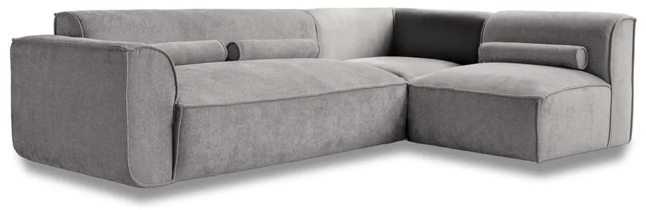 Светлосив ъглов диван (десен ъгъл) Flex Felix – Miuform