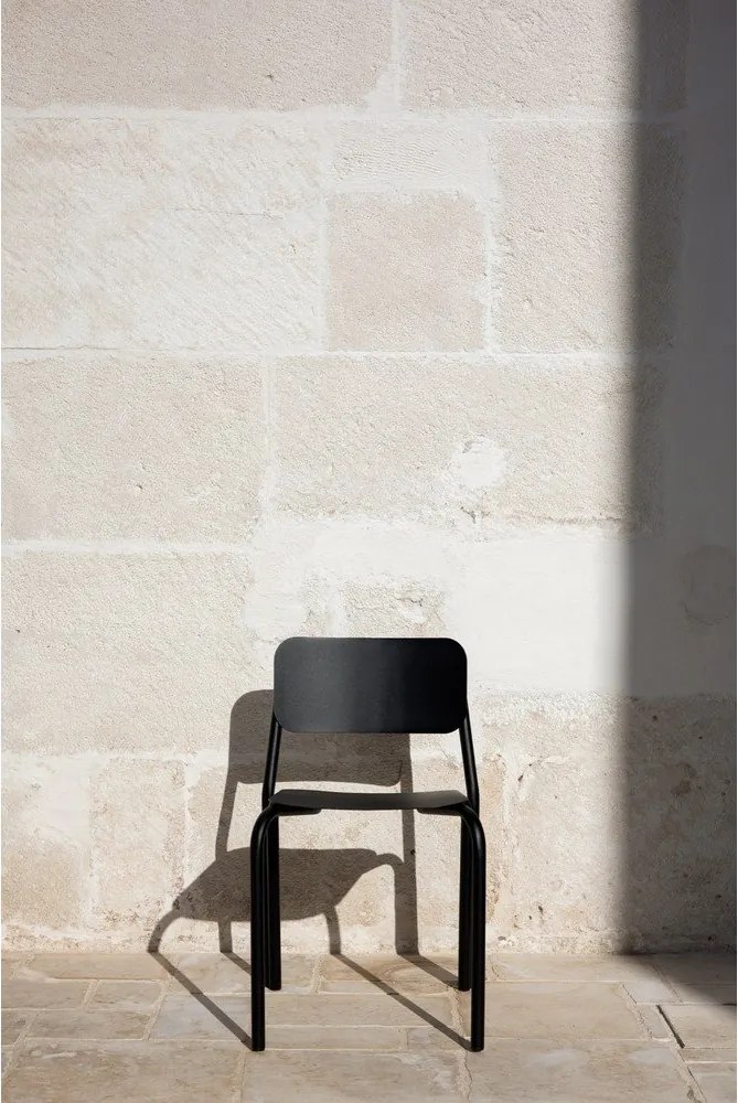 Черен градински стол метален Kei – noo.ma