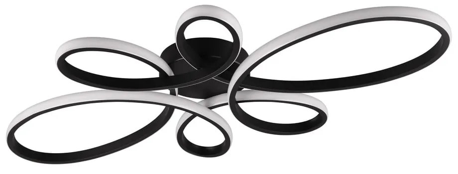 Черна LED светлина за таван 45,5x83 cm Fly - Trio