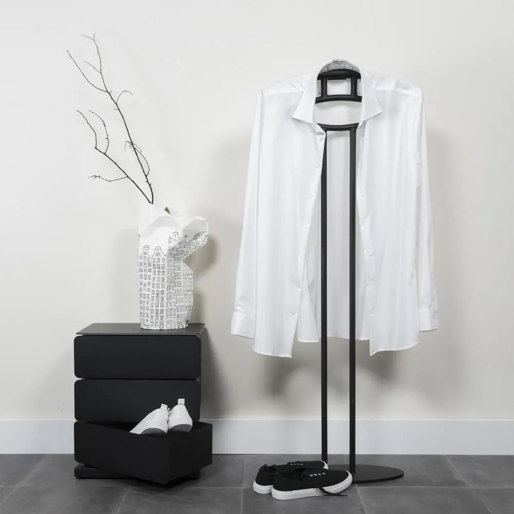 Черен метален скрин 37x45x26 cm Joey – Spinder Design