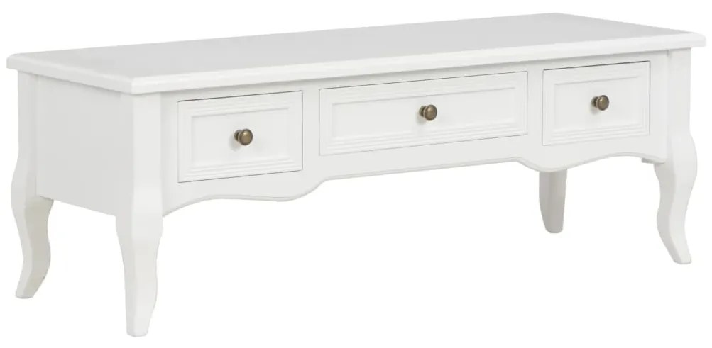 280048  TV Cabinet White 100x35x35 cm Wood