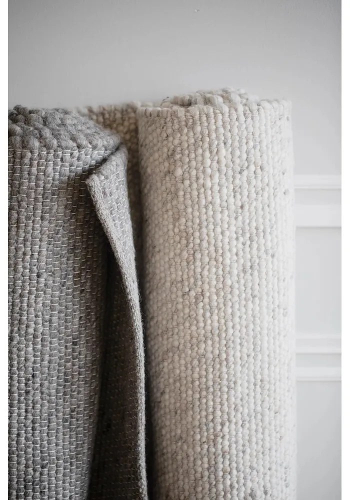 Сив вълнен килим 290x200 cm Auckland - Rowico