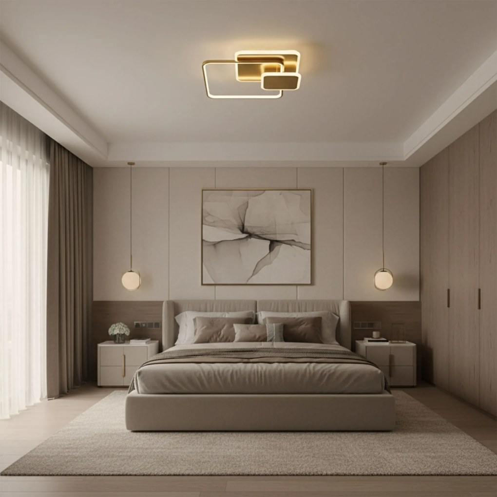Плафон APP1714-C Brush Gold LED