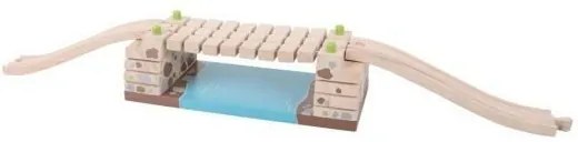 Bigjigs - Дървен кликащ ЖП мост