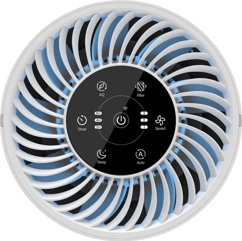 Пречиствател на въздух Tesla Тара Lite 3, 30W, HEPA филтър, Таймер, До 12 м2, Бял