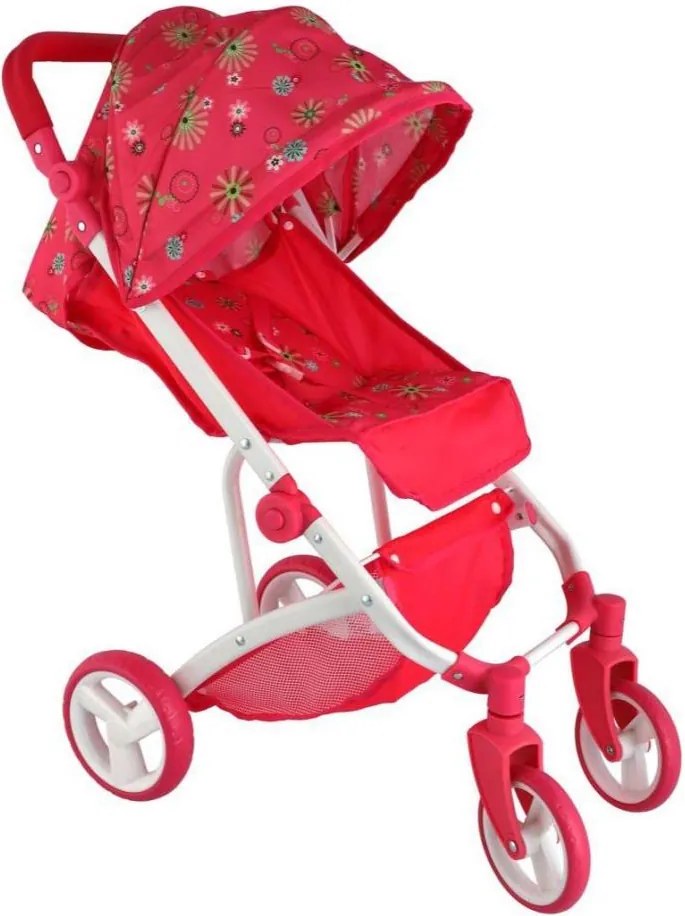 Спортна количка за кукли, червена