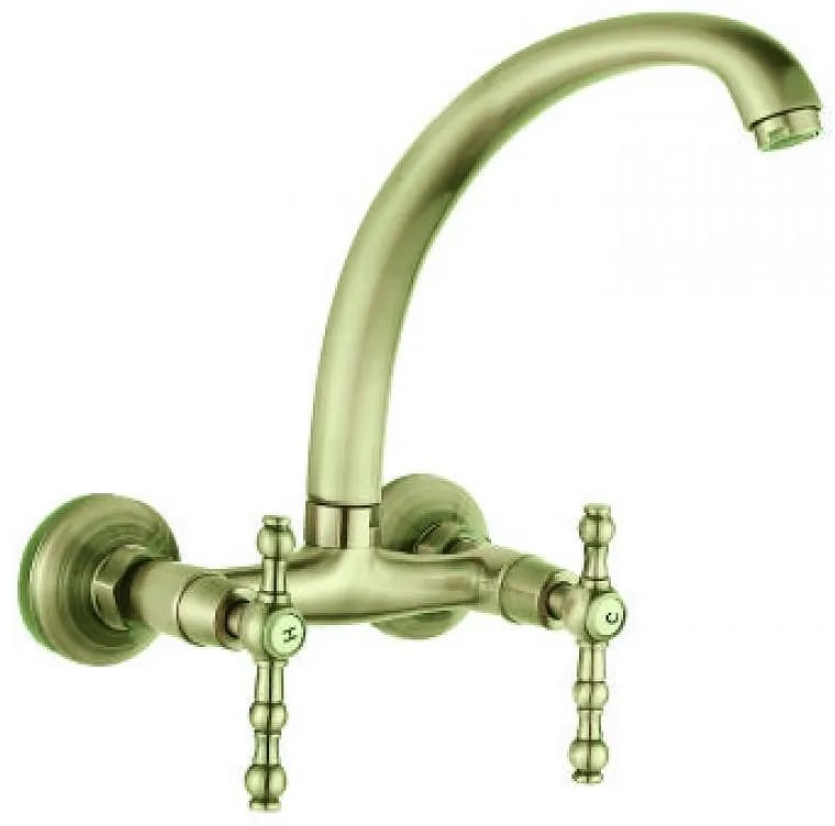 Стенен смесител за кухня, Сайлор, Inter Ceramic, ICF 5018853G 7119, ретро стил