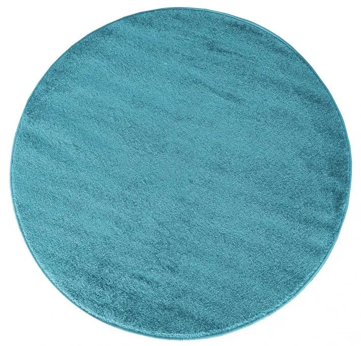 Кръгъл син килим Ширина: 60 ​​см | Дължина: 60 ​​см