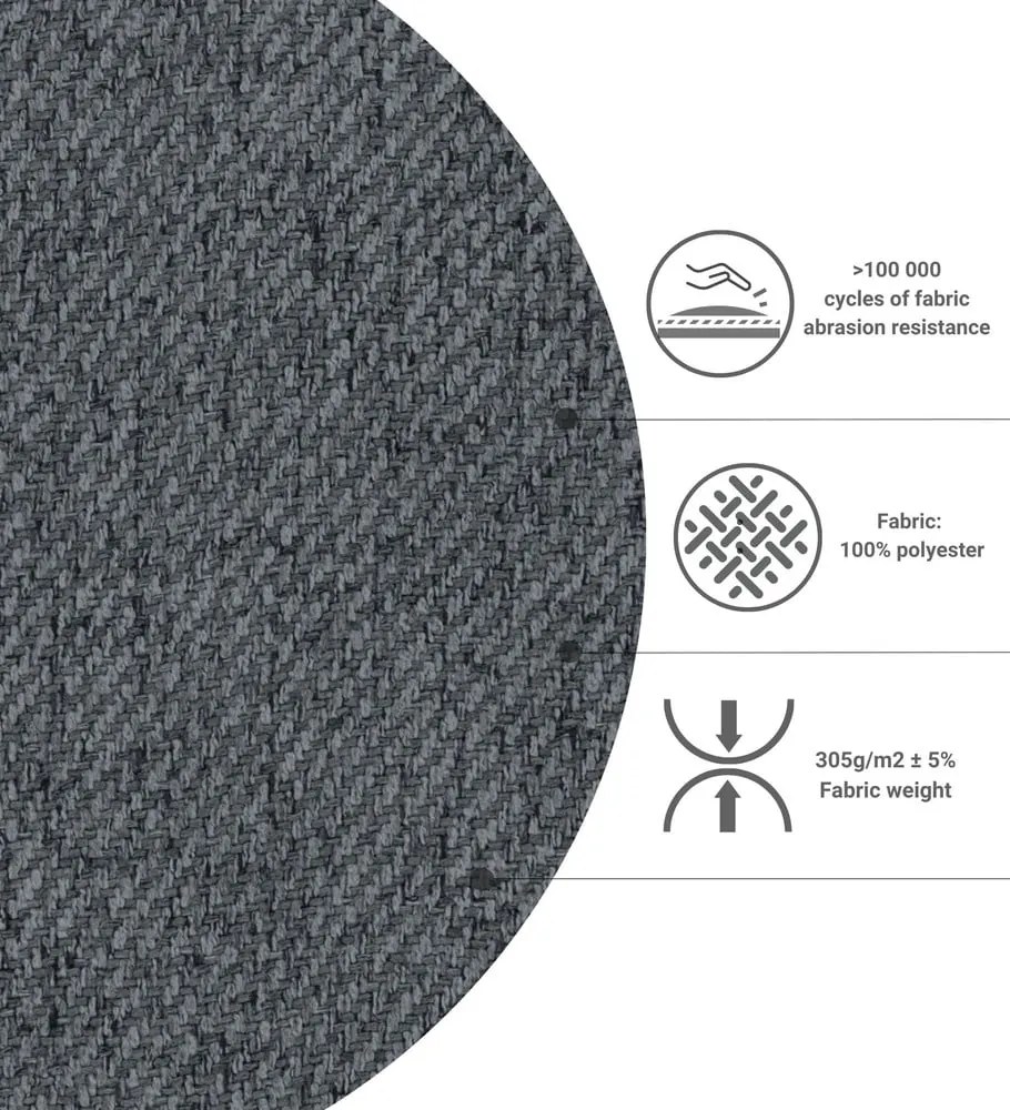 Боксспринг легло в сиво-естествен цвят с място за съхранение 140x200 cm Faro – Maison de Rêve