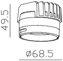 Led module Viokef Top-Spot-Черен