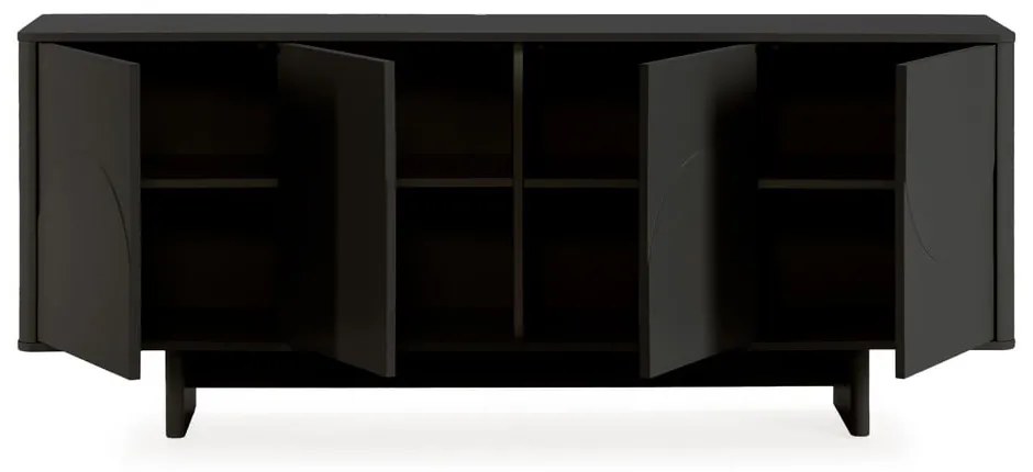 Черен скрин 180x75x40 cm Solei – MOME