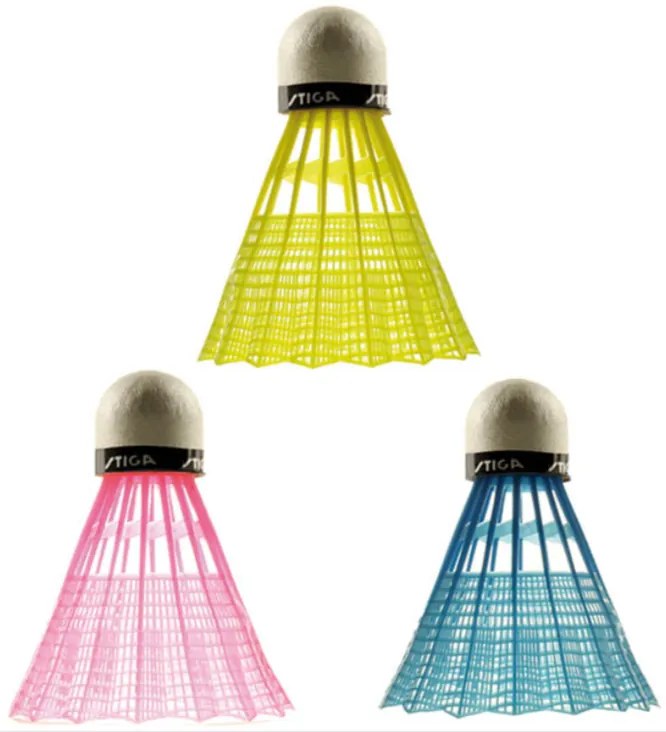 Stiga - Перца за бадминтон цветни 3бр.
