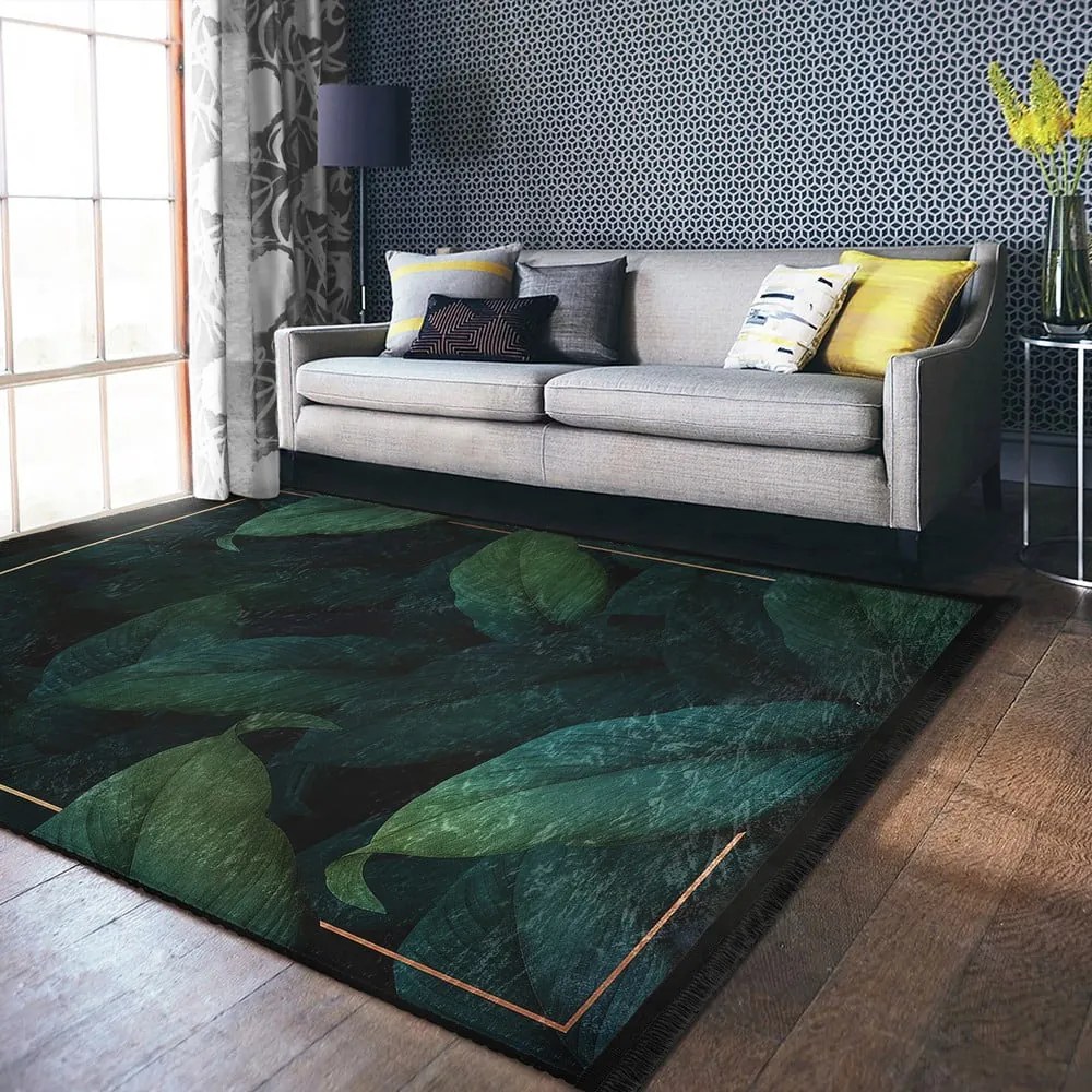 Килим подходящ за пране петролен 120x180 cm Unique – Mila Home