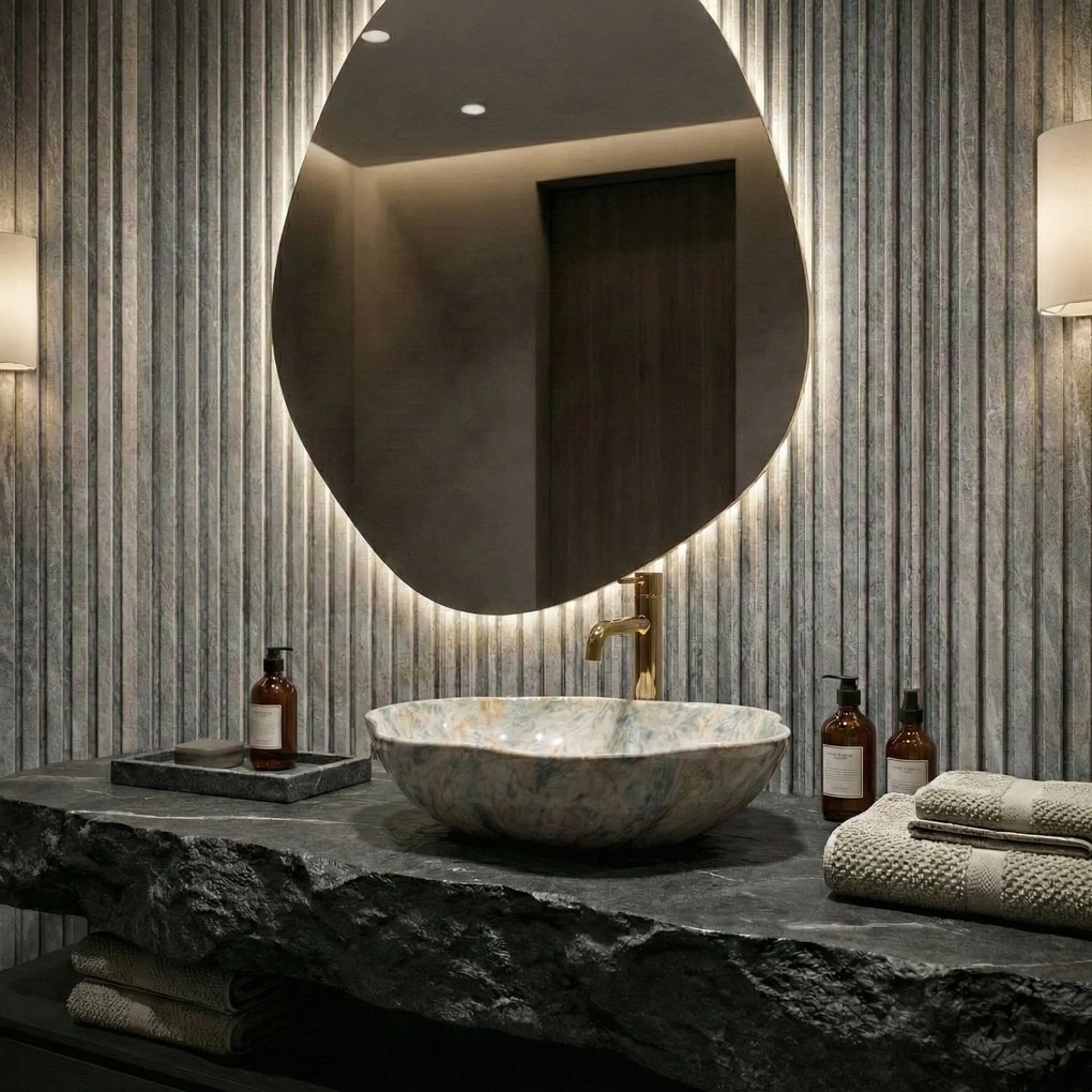 Умивалник за плот Rea Pearl Ruststone