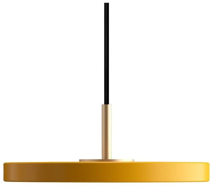 LED висящо осветително тяло с метален абажур в цвят жълта охра ø 15 cm Asteria Micro – UMAGE