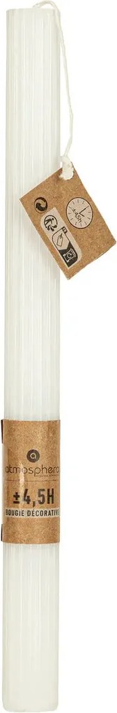 Свещи без аромат atmosphera Demi, 2 Броя, Dinner, 26 см, Бели