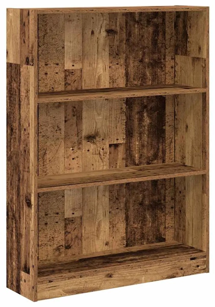 857842 vidaXL Библиотека, старо дърво, 80x24x109 см, инженерно дърво