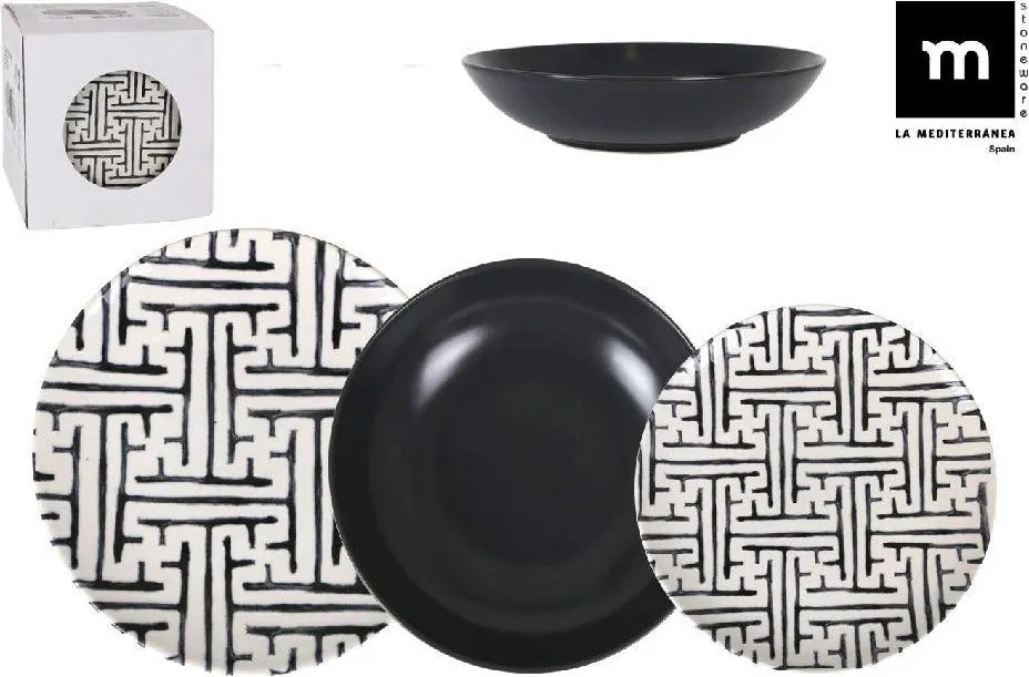 Сервиз за хранене LA MEDITERRANEA Labirint 2, 18 части, Порцелан