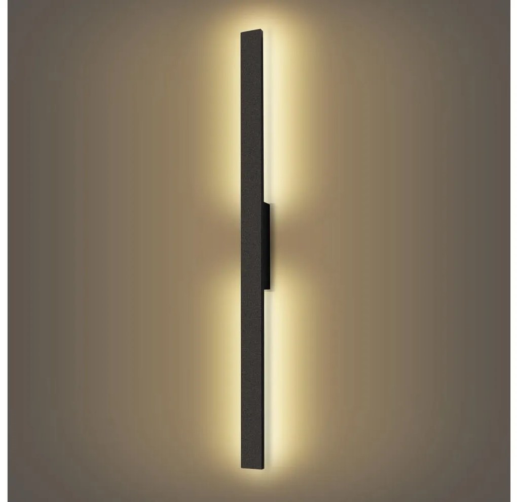 Brilagi - LED външно стенно осветително тяло LUNA LED/24W/230V 3000K IP65 черно