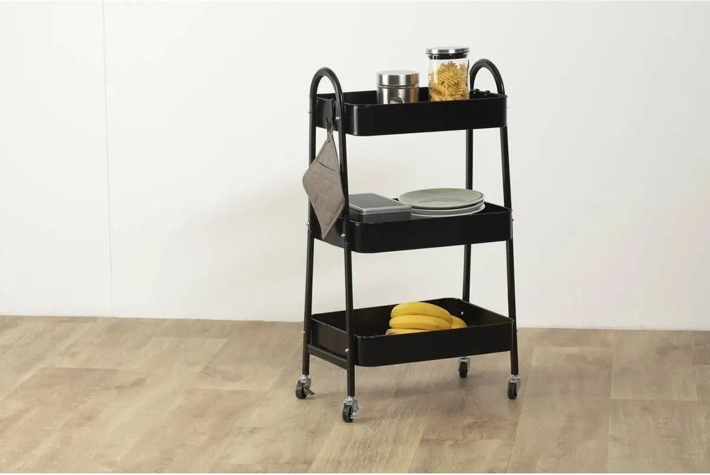Кухненска количка 5five, Метал, 3 нива, Малка