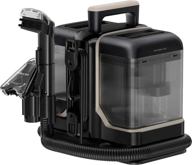 Прахосмукачка за пране на килими и тапицерия Dreame N10, 450W, 12000 Pa, 1.6/0.75 л, Почистване с гореща вода до 60°C, Самопочистване, Черен