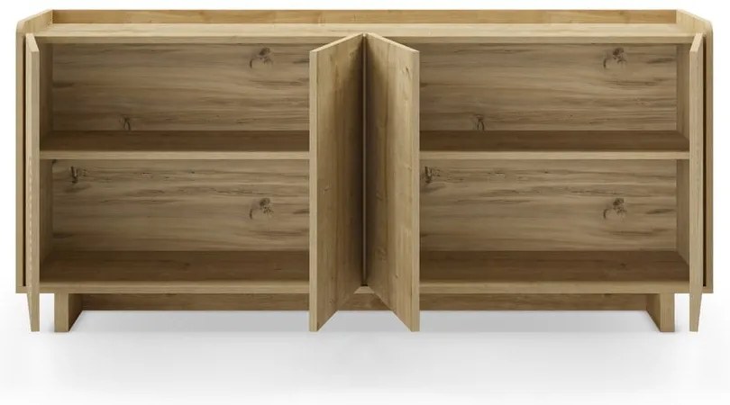 Скрин от дъбов декор в естествен цвят 180x80x40 cm Daira – Marckeric