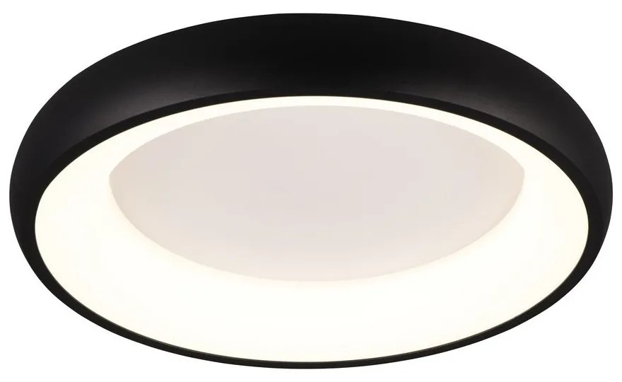 Черно LED затъмняващо се осветително тяло за таван Cardona – Trio