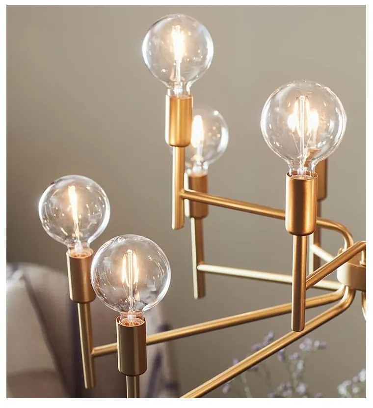 Висяща лампа с дванадесет рамена в златисто Regent - Markslöjd