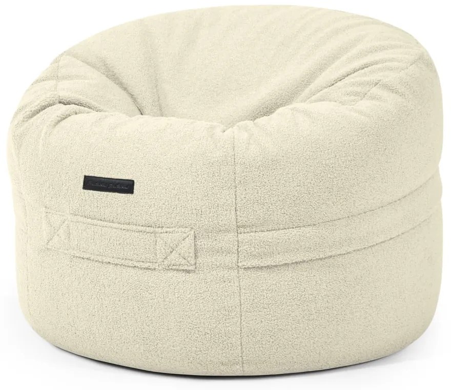 Кремав детски пуф от букле Roll 80 – SLOWDOWN