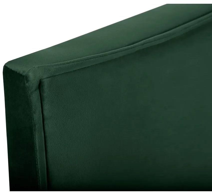 Тъмнозелена табла за легло 160x120 cm Natalia – Milo Casa