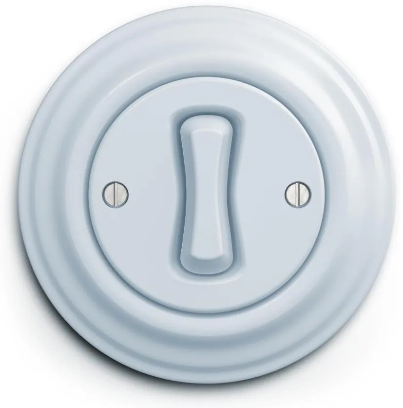 Kliklap - Ретро кръстовиден превключвател с рамка № 7, син