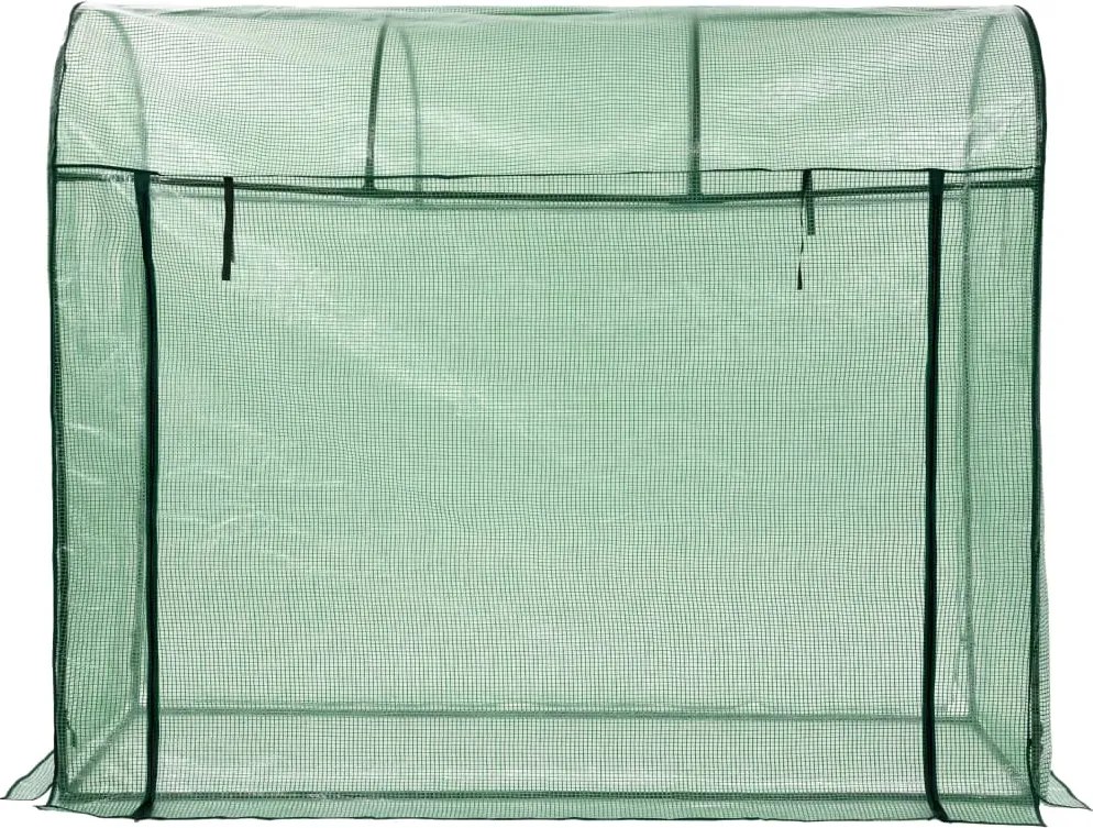 Оранжерия с врата с цип, 200x80x170 см