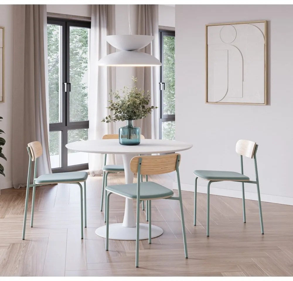 Зелени/естествени трапезни столове в комплект 2 бр. Adriana – Marckeric