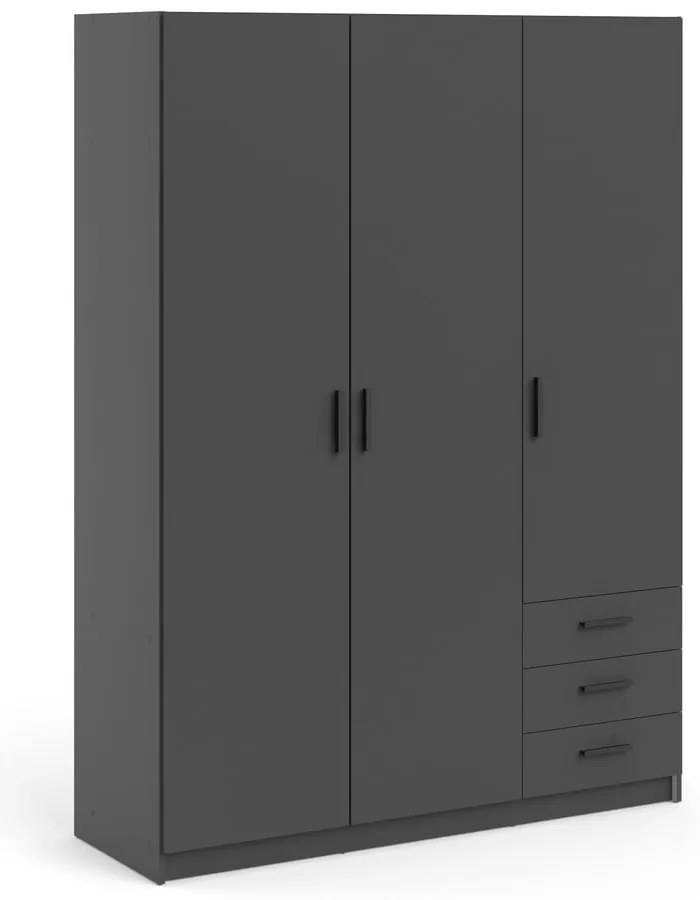 Тъмносив гардероб 147x200 cm Sprint – Tvilum