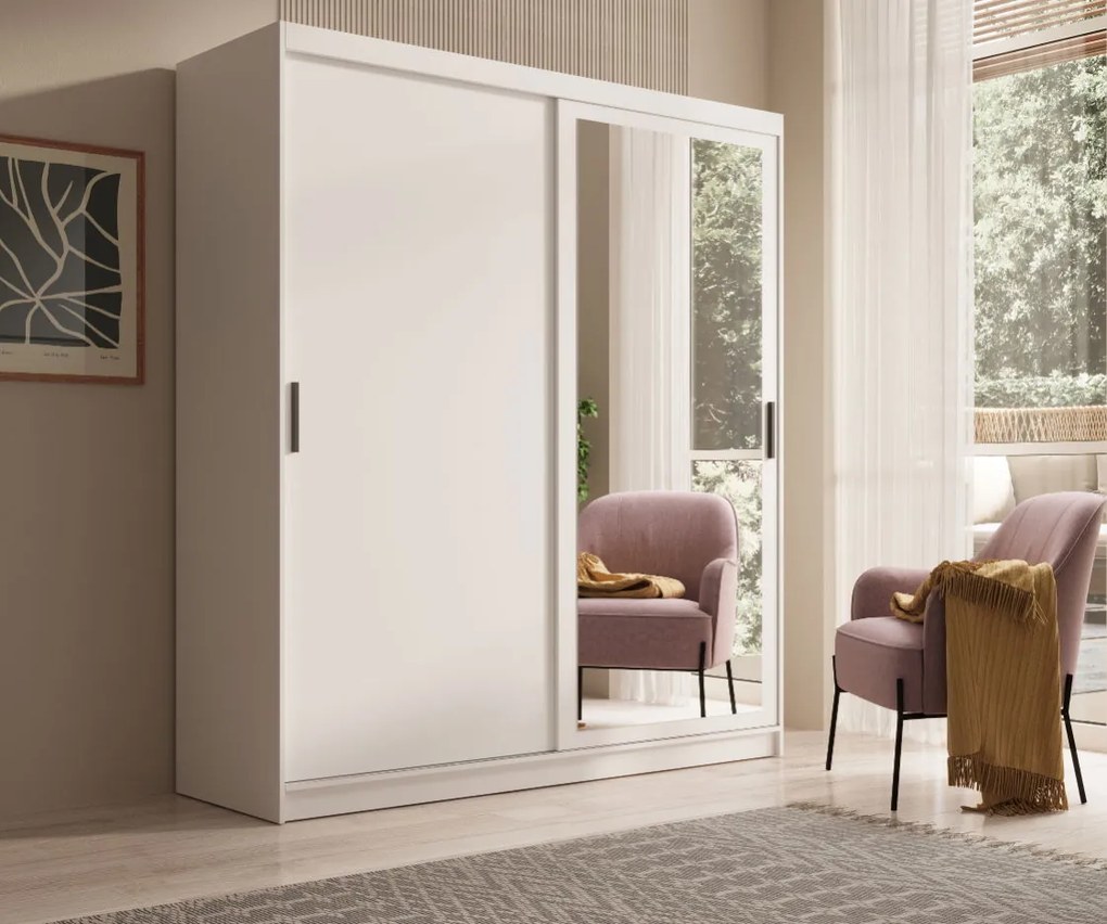 Гардероб Reflecta 180 плъзгащ се-Leuko