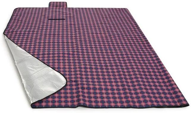 Висококачествено одеяло за пикник в синьо и червено