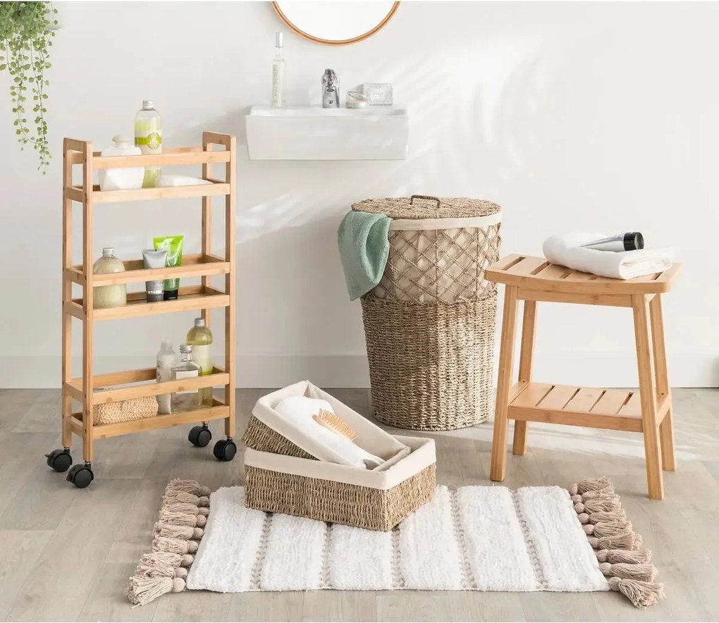 Кош за пране 5five, Кръгъл, Ротанг, 41 l