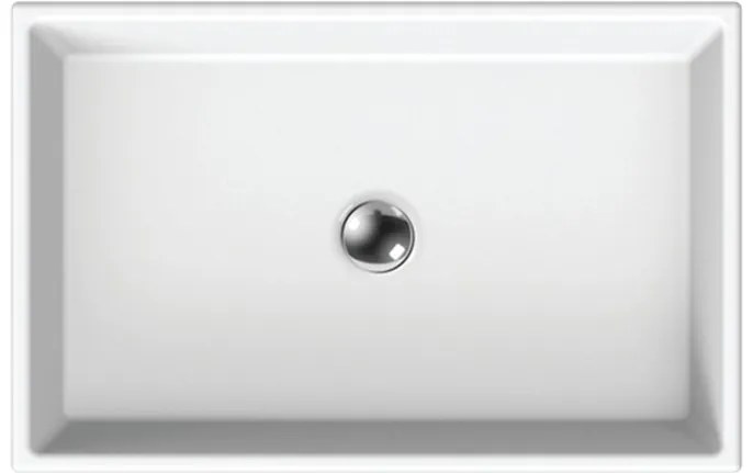 мивка Scarabeo Teorema-Бял - Mat-60 x 40 см.