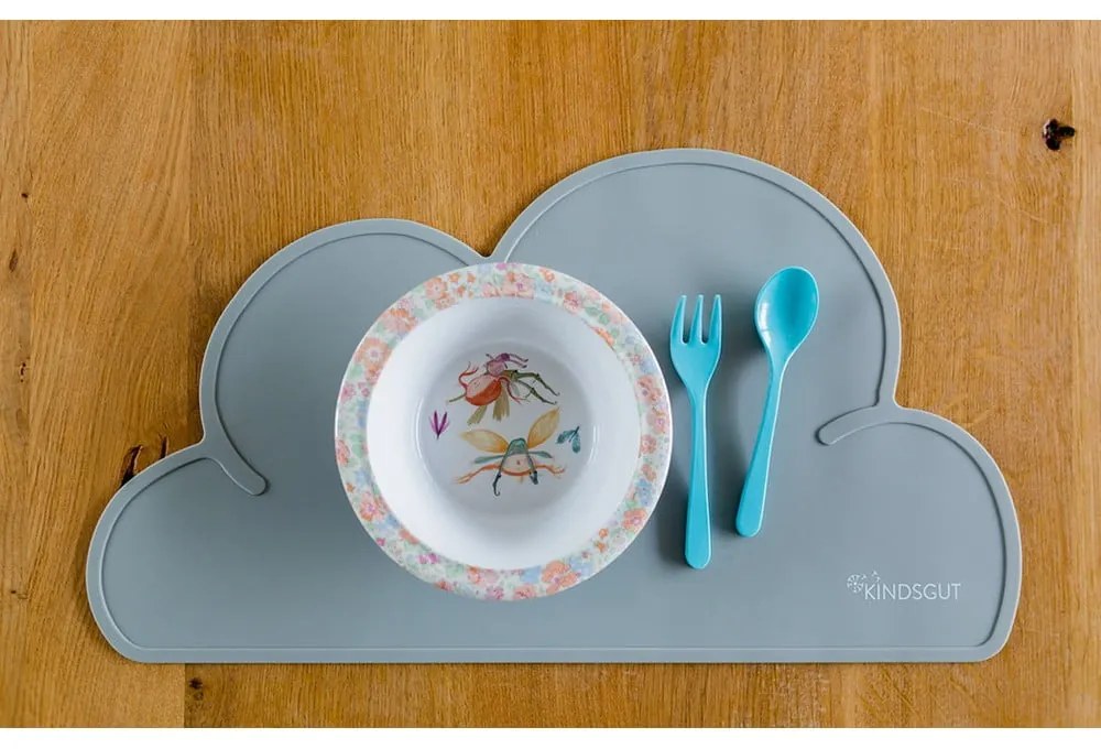 Тъмно сива силиконова подложка Cloud, 49 x 27 cm - Kindsgut