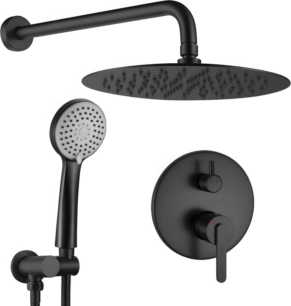 Душ система за вграждане Rea Ontario Black + BOX