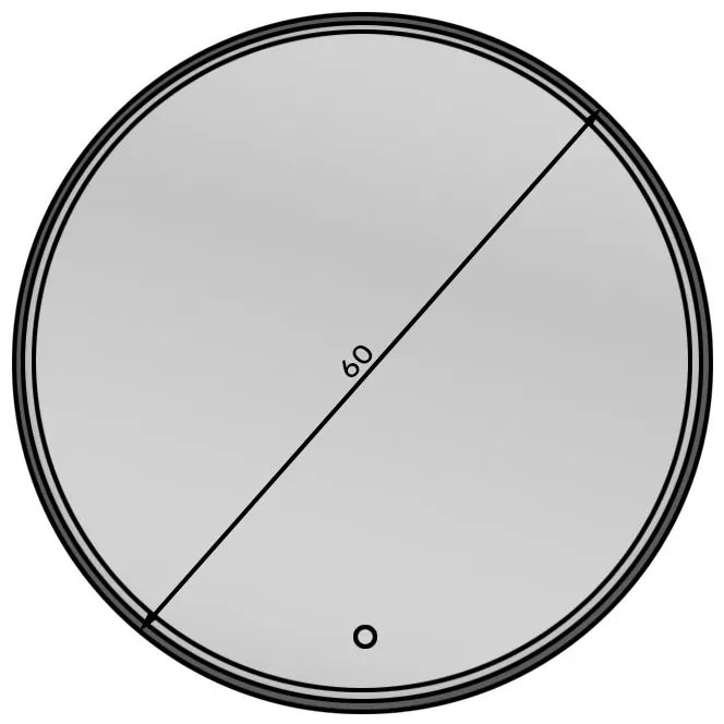 Огледало Calia L LED-Диаметър: 60см