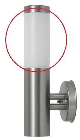 Rabalux - Резервно стъкло INOX TORCH E27 бяло