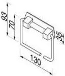 Държач за хартия without Покривка Geesa Standard-Hotelia