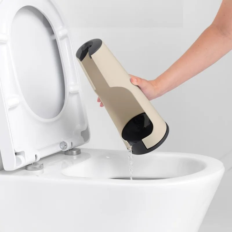 Четка за тоалетна Brabantia ReNew 1006277, 42 см, Дискретен дизайн, Бежов