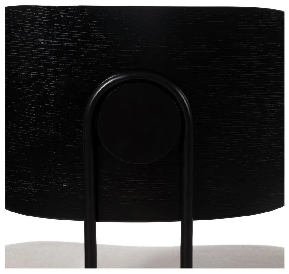 Бели и черни трапезни столове в комплект от 4 броя Cleo - Ixia