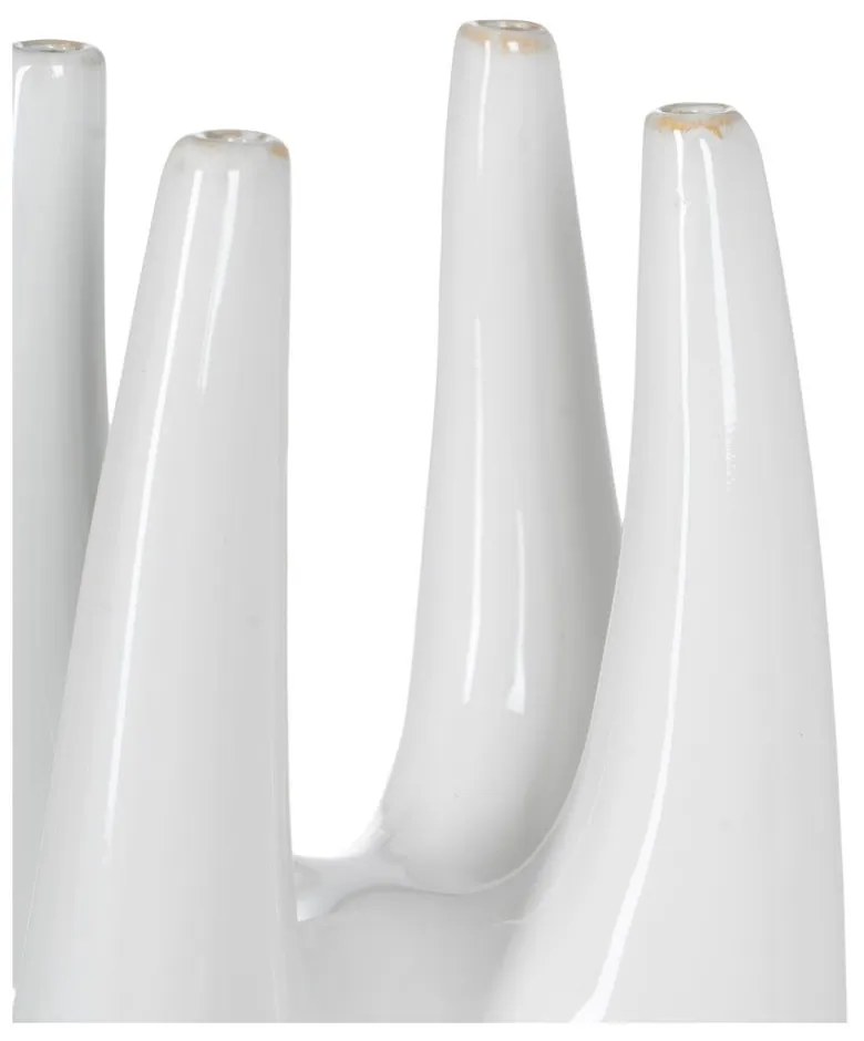 Бяла керамична висока ваза (височина 56 cm) Blanca – Ixia