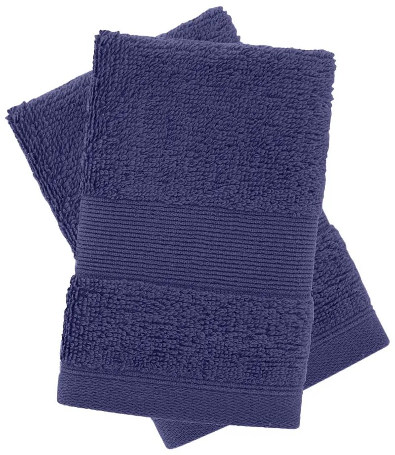 Тъмносини памучни кърпи в комплект от 2 бр. от тери 30x30 cm Anti-Bacterial – Catherine Lansfield