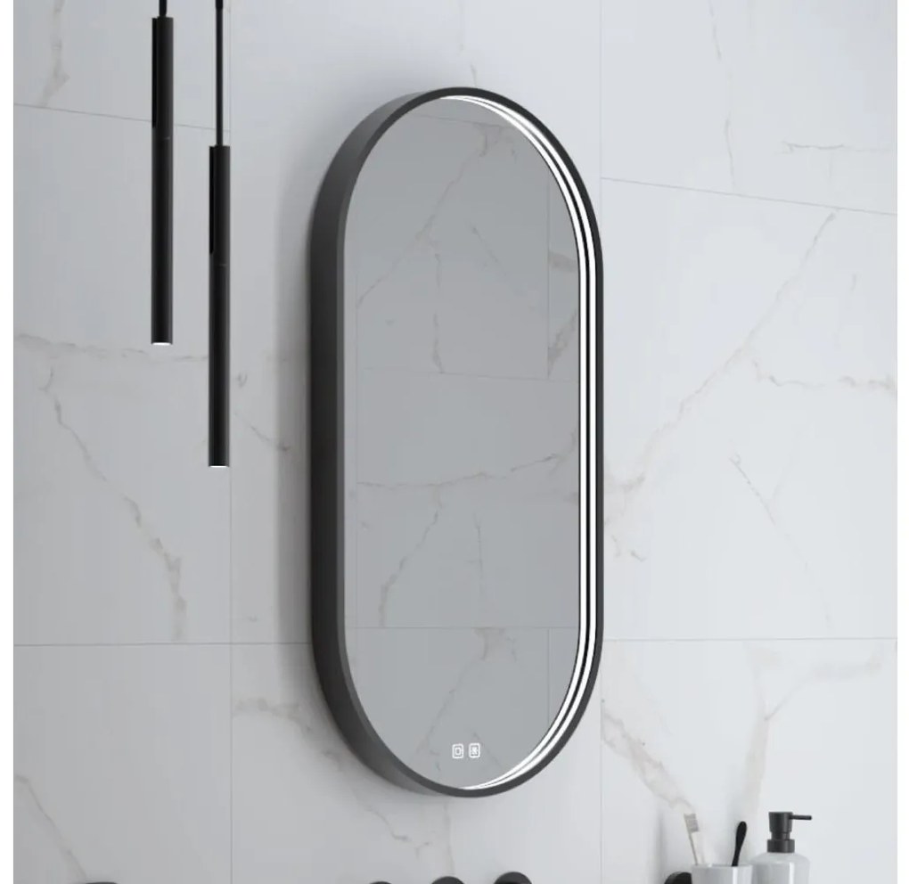 NIMCO ZPC 32002LVX-90-LED Огледало за баня с подсветка 3000-6500K 80x40 cm IP44