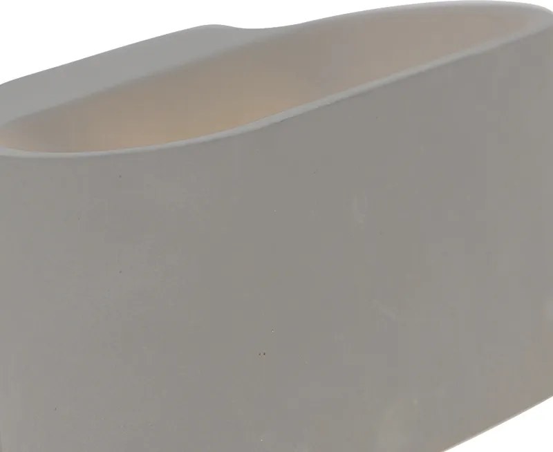 Смарт овална стенна лампа бетон вкл. Zigbee G9 - Arles